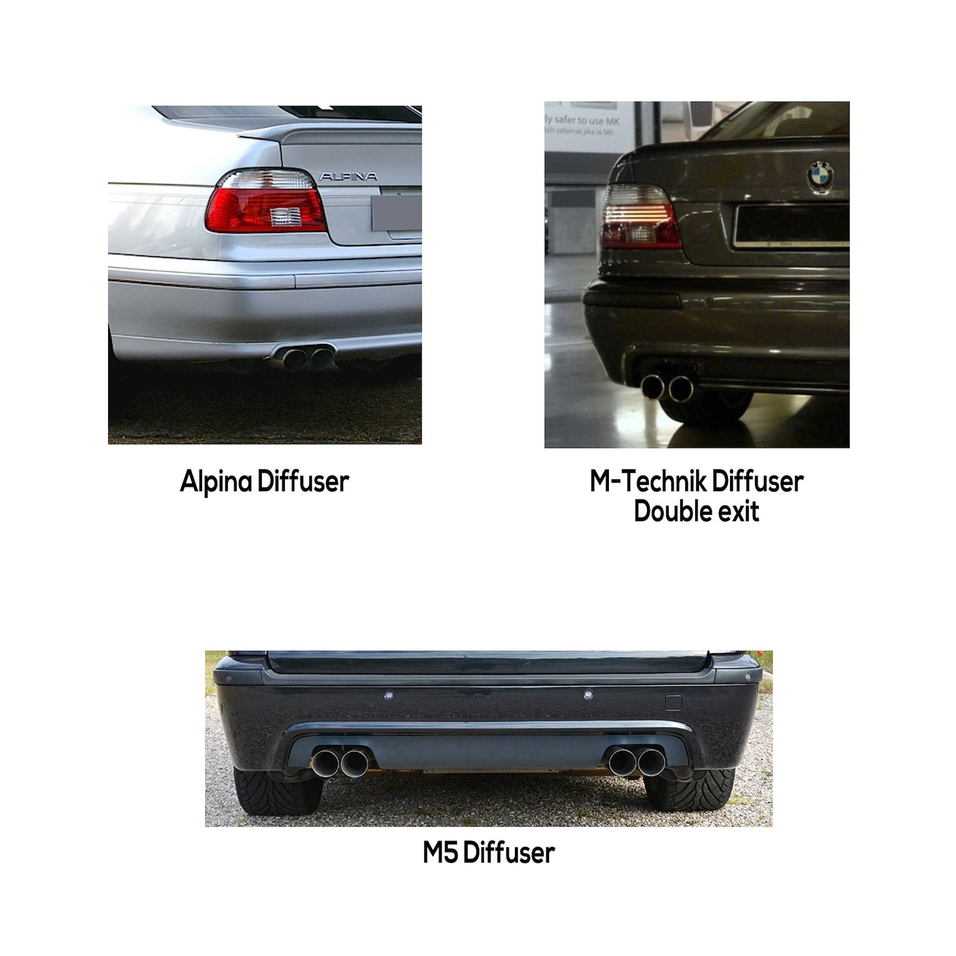 BMW E39 Sedan 535i / 540i V8 (M62) '96 -> '02 (Dual-Pipe for Supercharging conversion)